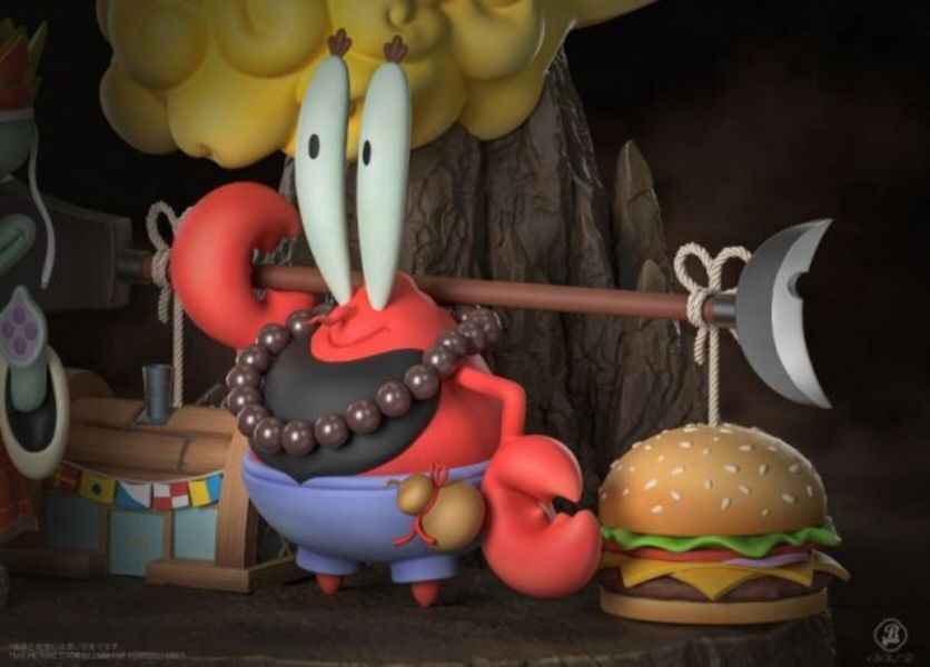 【預購】BBSD>海綿寶寶>西遊記 海綿寶寶 & 派大星 & 章魚哥 & 蟹老闆 怪博士與機器娃娃,阿拉蕾,GK,玩具,模型,雕像,擺飾,收藏,共鳴