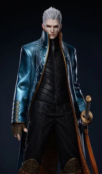 【已售罄，如欲追加請私訊客服@toykokoro】Fanart>原創>1/3 鬼泣3 維吉爾 鬼泣3,維吉爾,特別限量款,Fanart,GK,玩具,模型,雕像,擺飾,收藏,共鳴