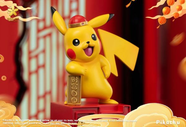 【售罄-代購/追加服務請洽客服】櫻花-Studio > 寶可夢 > 招財皮卡丘 寶可夢,神奇寶貝,Pokémon,皮卡丘,招財皮卡丘,櫻花Studio,GK,玩具,雕像,擺件,收藏