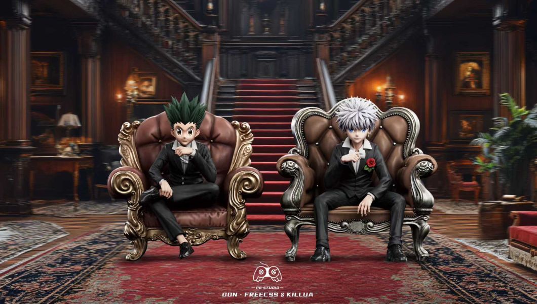 【預購】PG-Studio > HUNTER×HUNTER全職獵人 > 沙發系列第三彈 沙發小傑&沙發奇犽 (雙版本) 全職獵人,小傑,奇犽,GK,玩具,模型,雕像,共鳴