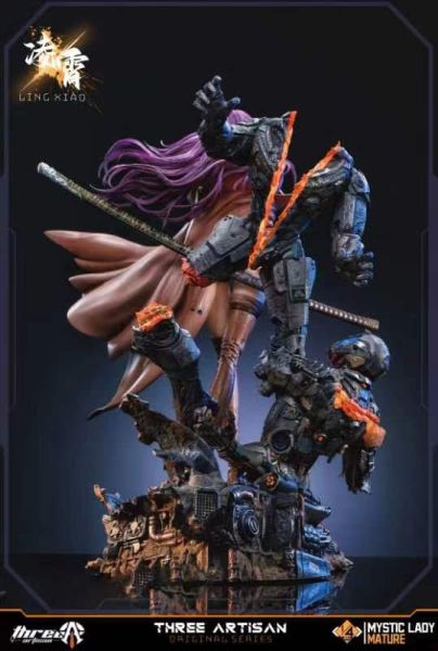 【預購】《正版授權》 ThreeArtisan > 1/4 Mystic Lady 第一彈 瞬影·淩霄 ThreeArtisan,淩霄,GK,玩具,收藏,擺件,模型,公人偶,手辦,動漫