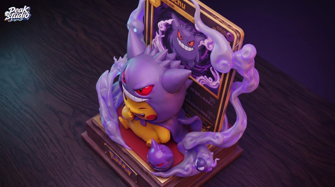 【預購】Peak-Studio > 寶可夢 > 1/6 卡牌第四彈 海外私定  南瓜萬聖節新品 耿鬼 & 謎擬丘 變裝皮卡丘 Emo,寶可夢,小智,GK,玩具,收藏,擺件,模型,公仔,人偶,手辦,動漫