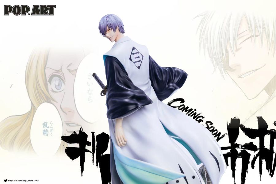 【預購】POP.ART > BLEACH死神 > 1/6 境界 市丸銀 (雙版本) POP.ART,BLEACH死神,市丸銀,GK,玩具,收藏,擺件,模型,公仔,人偶,手辦,動漫