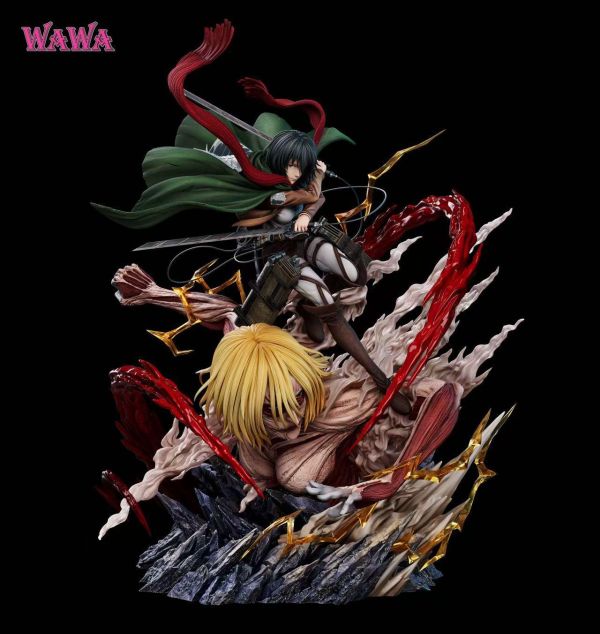 【預購】WAWA-Studio > 進擊的巨人 > 米卡莎·阿卡曼 (雙版本) WAWA-Studio,進擊的巨人,米卡莎·阿卡曼,GK,玩具,收藏,擺件,模型,公仔,人偶,手辦,動漫