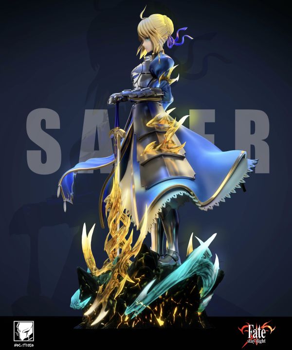 【預購】Noc-Studio > Fate > 1/6 女雕系列 亞瑟王呆毛王 Saber C-Studio,七龍珠,紫軍曹,GK,玩具,收藏,擺件,模型,公仔,人偶,手辦,動漫