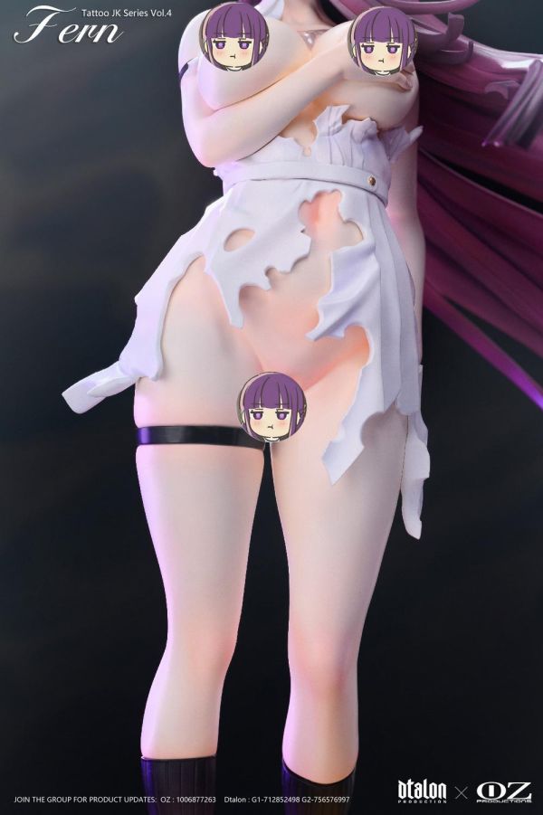 【18+預購】Dtalon Production & Oz production > 葬送的芙莉蓮 > 1/6 紋身 JK 系列第四彈：費倫(雙版本) 迷因工作室,絕區零,希格莉德,GK,玩具,收藏,擺件,模型,公仔,人偶,手辦,動漫