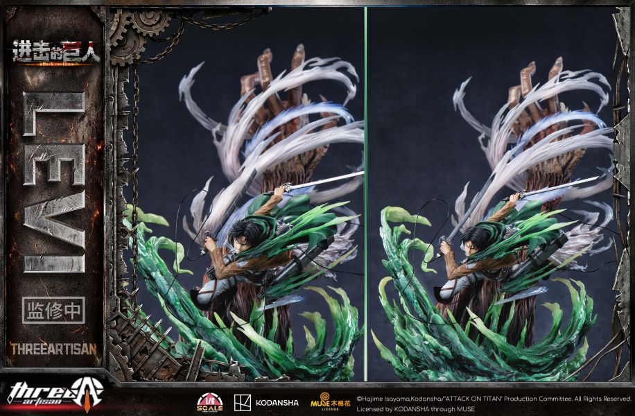 【先行預留】《正版授權》ThreeArtisan(TA) > 進擊的巨人 > 1/6 里維·阿卡曼 (雙頭雕) ThreeArtisan(TA),進擊的巨人,里維·阿卡曼,GK,玩具,收藏,擺件,模型,公仔,人偶,手辦,動漫