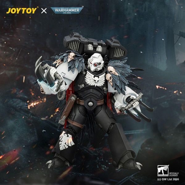 【預購】JOYTOY > 戰鎚40K > 1/18 暗鴉守衛 戰團長 艾索·沙恩 JOYTOY,戰鎚40K,暗鴉守衛,艾索·沙恩,GK,玩具,收藏,擺件,模型,公仔,人偶,手辦,動漫
