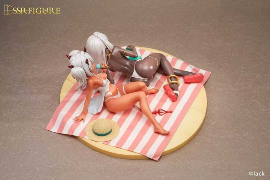 【預購】SSR FIGURE > 原創 > 1/7 夏日Ver. 咖啡因醬&暗精靈舞娘 (多版本) 咖啡因醬,暗精靈舞娘,GK,玩具,模型,雕像,共鳴
