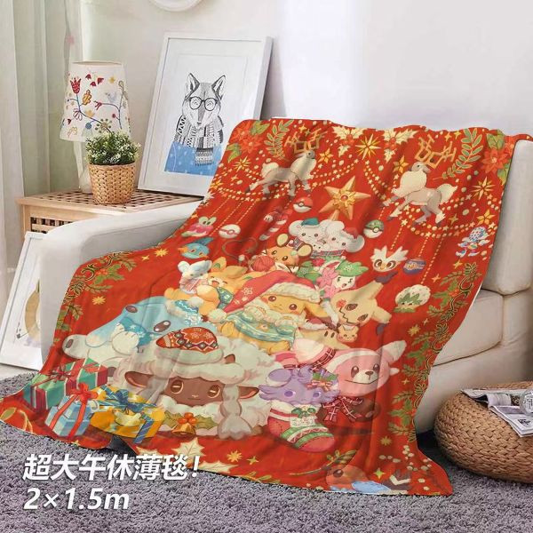 【預購】千鳥社>寶可夢>聖誕 皮卡丘謎擬Q 午睡毯 & 地毯 & 裝飾畫 寶可夢,Pokemon,Pokémon,基拉祈,GK,玩具,模型,雕像,擺飾,收藏,共鳴