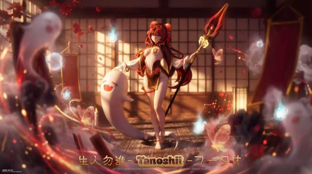 【預購】TANOSHII-Studio > 原神 > 1/6 小小道士 胡桃 粉蘑菇工作室,原神,胡桃,GK,玩具,收藏,擺件,模型,公仔,人偶,手辦,動漫