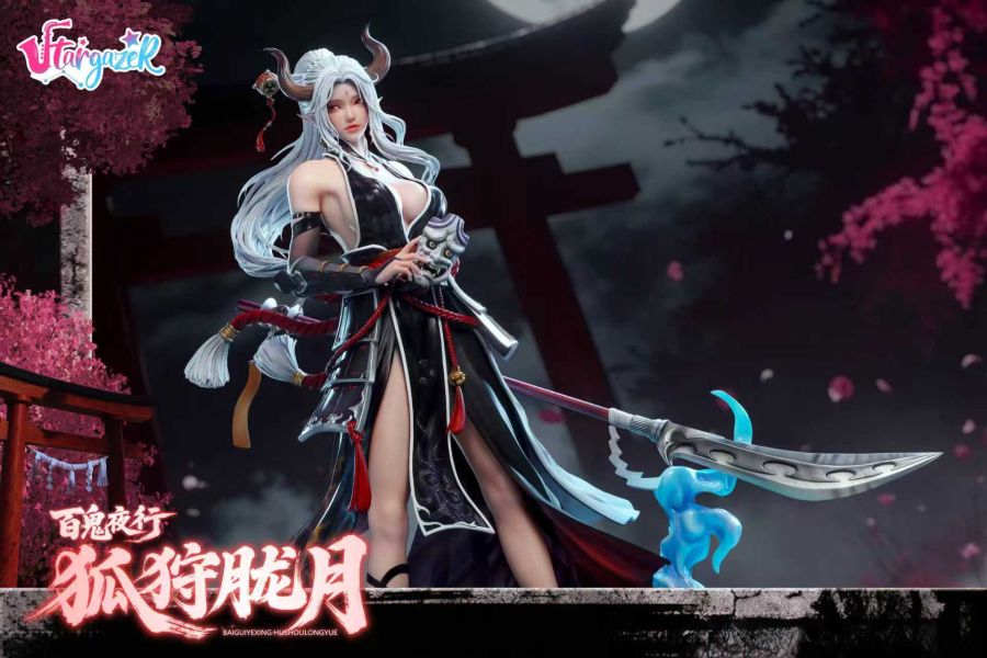 【預購】Stargazer星凝 > 百鬼夜行 > 1/4 狐狩朧月 百鬼夜行,狐狩朧月,GK,玩具,收藏,擺件