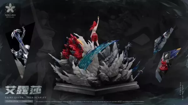 【預購】櫻花-Studio > 妖精的尾巴 > 第二彈 艾爾莎·史卡雷特 (雙版本) 妖精的尾巴,艾爾莎·史卡雷特,GK,玩具,模型,雕像,共鳴