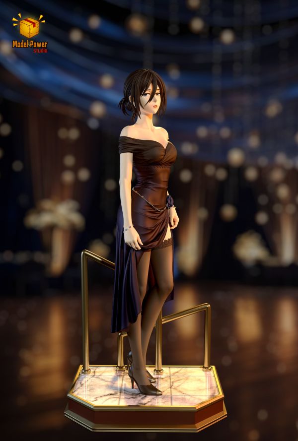 【預購】Model Power-Studio > 進擊的巨人 > 1/4 & 1/6 夜宴系列第一彈 三笠 阿卡曼 米卡莎 七龍珠,騎雲琪琪,GK,玩具,模型,雕像,共鳴