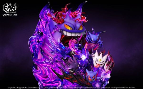 【預購】Emo>寶可夢>畢業雕像系列第四彈 耿鬼 寶可夢,Pokemon,Pokémon,耿鬼,GK,玩具,模型,雕像,擺飾,收藏,共鳴
