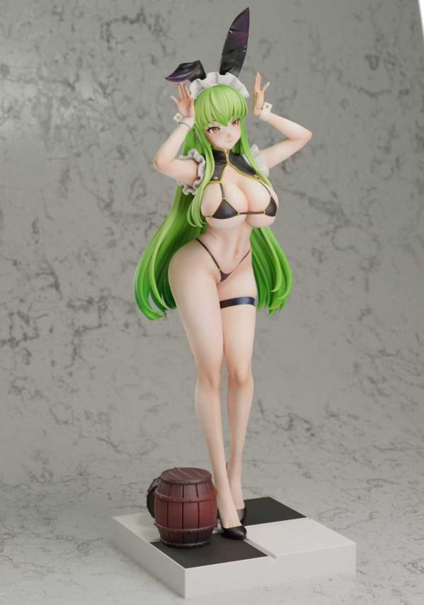 【預購】Green tea-Studio > Code Geass 反叛的魯路修 > 1/6 酒館兔女郎 C.C. Green tea,反叛的魯路修,C.C.,GK,玩具,收藏,擺件,模型,公仔,人偶,手辦,動漫