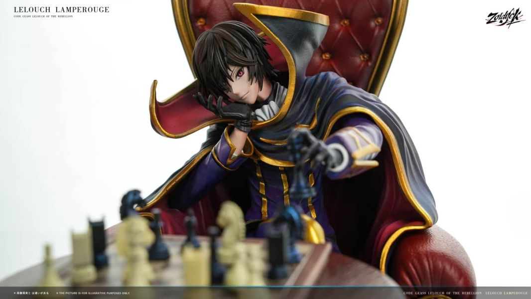 【預購】Zoldyck > Code Geass反叛的魯路修 > 1/6 下棋 魯魯修 Zoldyck,魯魯修,GK,玩具,模型,雕像,共鳴