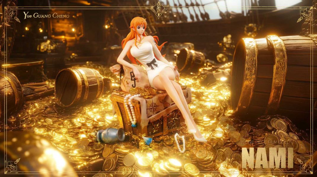 【預購】月光城工作室 > 海賊王 > 黃金城劇場版系列 第三彈 娜美 碧藍航線,妖萌萌 ,七省 ,GK,玩具,模型,雕像,共鳴