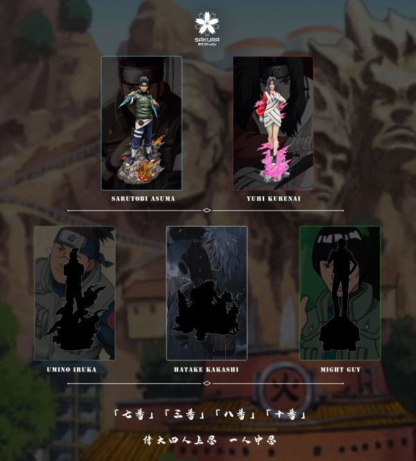 【海外現貨】櫻花-Studio > 火影忍者 > 1/6&1/8 老師系列第一彈&第二彈 紅&阿斯瑪 (雙比例) (多版本) 火影忍者,紅,阿斯瑪,GK,玩具,模型,雕像,共鳴