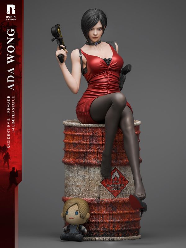 【預購】Ronin-Studio浪人社 > 惡靈古堡 > 1/4 Ada Wong 艾達·王 Pink Angel,惡靈古堡,艾達王,GK,玩具,收藏,擺件,模型,公仔,人偶,手辦,動漫