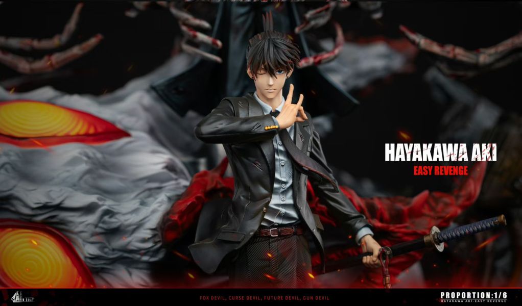 【售罄-代購/追加服務請洽客服】Dream Boat夢之船 > 鏈鋸人 > 1/7 鏈鋸人系列第二款 早川秋(三版本) 夢之船,夢船,鏈鋸人,早川秋,DREAMBOAT,DBS,GK,玩具,收藏,擺件,模型,公仔,人偶,手辦,動漫