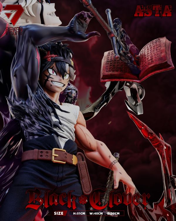 【預購】Seven-Studio > 黑色五葉草 > 海外限定 黑色四葉草·阿斯塔·惡魔同化 Li-Studio,鏈鋸人,蕾潔,GK,玩具,收藏,擺件,模型,公仔,人偶,手辦,動漫