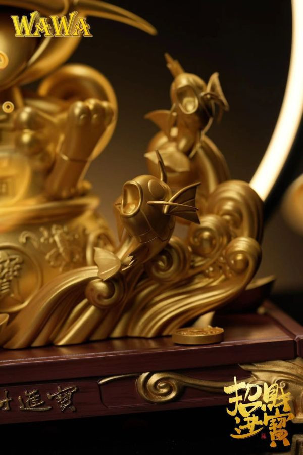 【售罄-代購/追加服務請洽客服】WAWA-Studio X 寶可夢 招財系列 招財貓喵喵 七龍珠,Dragonball,貝吉特,達爾,超級賽亞人,賽亞人,GK,玩具,模型,雕像,共鳴