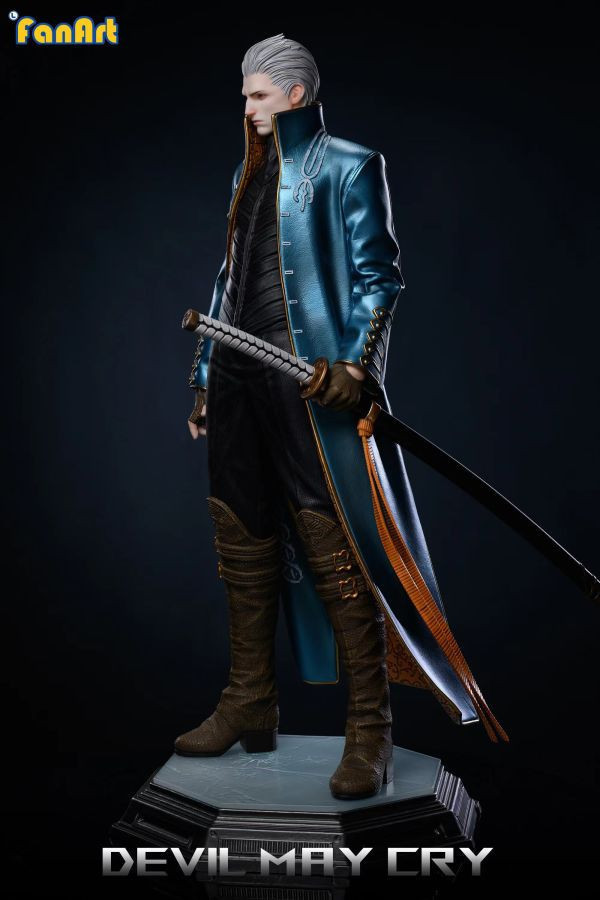 【已售罄，如欲追加請私訊客服@toykokoro】Fanart>原創>1/3 鬼泣3 維吉爾 鬼泣3,維吉爾,特別限量款,Fanart,GK,玩具,模型,雕像,擺飾,收藏,共鳴