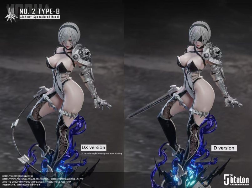 【預購】Dtalon Production > 尼爾自動人形 > 1/4 特異象限系列 5周年紀念 煉金特化裝備 寄葉2號B型 (三版本) Dtalon Production,尼爾自動人形,2B,GK,玩具,收藏,擺件,模型,公仔,人偶,手辦,動漫