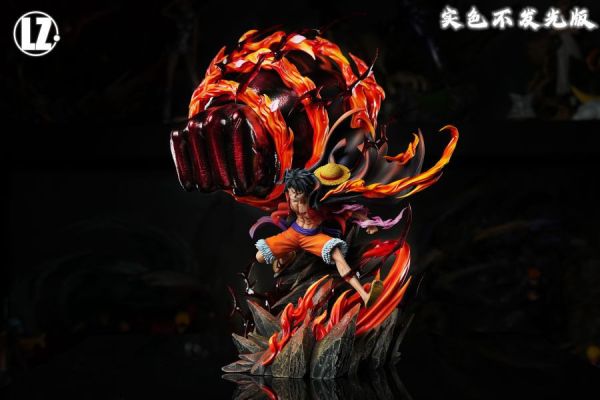 【預購】LZ-Studio > 海賊王 > 全形態共鳴第四彈 三檔業火魯夫(雙版本) 碧藍航線,妖萌萌 ,七省 ,GK,玩具,模型,雕像,共鳴
