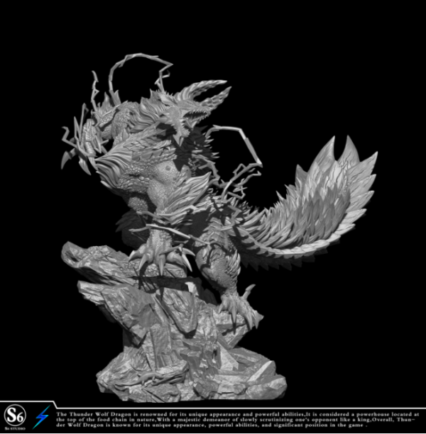 【售罄-代購/追加服務請洽客服】S6工作室 X 魔物獵人 共鳴系列004 雷狼龍 異度神劍,Mythra,ABsinthe,GK,玩具,模型,雕像,擺飾,收藏,共鳴