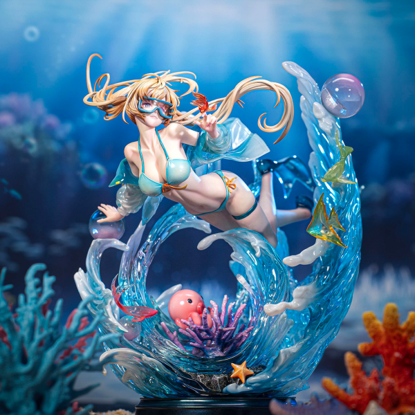 【預購】飛社長模玩工坊 > 原創 > 1/6 碧海浮夢 藍汐 EVA-Studio,鏈鋸人,瑪奇瑪,蕾潔,GK,玩具,收藏,擺件,模型,公仔,人偶,手辦,動漫