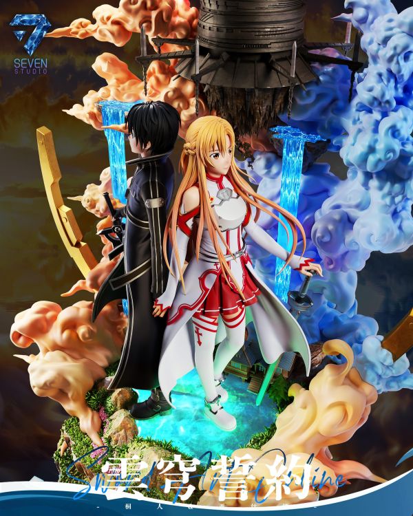【預購】Seven-Studio > 刀劍神域 > 1/6 雲穹誓約 Sword Art Online 桐谷和人 & 亞絲娜 Seven-Studio,刀劍神域,桐谷和人,亞絲娜,GK,玩具,收藏,擺件,模型,公仔,人偶,手辦,動漫