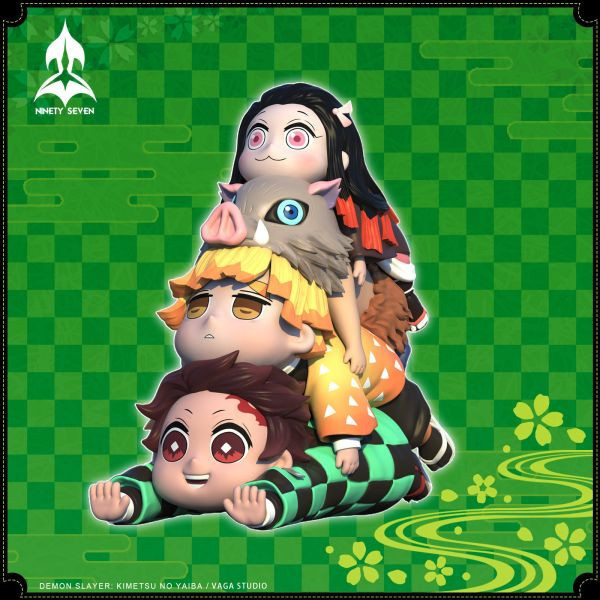 【售罄-代購/追加服務請洽客服】NINETY SEVEN玖柒 > 鬼滅之刃 > 疊疊樂模型雕像 炭治郎&禰豆子&善逸&伊之助 鬼滅之刃,炭治郎,禰豆子,善逸,伊之助,GK,玩具,模型,雕像,共鳴