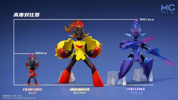 【預購】MG-Studio X 寶可夢 1/20 圖鑑系列 紅蓮鎧騎&蒼炎刃鬼&炭小侍進化組 寶可夢,神奇寶貝,Pokémon,紅蓮鎧騎,蒼炎刃鬼&炭小侍進化組,1/20 圖鑑系列,MG-Studio,GK,玩具,雕像,擺件,收藏