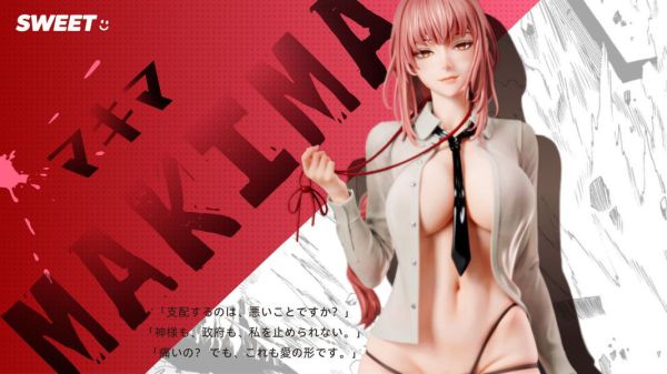 【預購】Sweet-Studio > 鏈鋸人 > 1/4 雙頭雕真網襪 瑪奇瑪 鏈鋸人,瑪奇瑪,GK,玩具,模型,雕像,共鳴