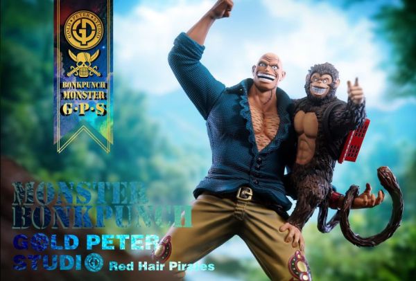 【預購】GOLD PETER > 海賊王 > 1/8 四皇團 紅髮海賊團第六款 彭克·潘奇&蒙斯塔 海賊王,彭克·潘奇&蒙斯塔,GK,玩具,收藏,擺件