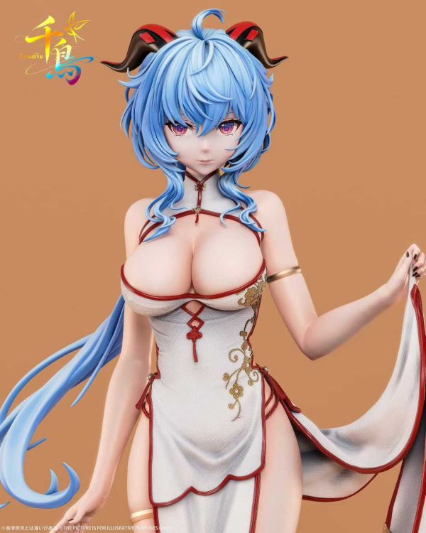 【預購】千鳥-Studio > 原神 > 1/1&1/6 國風旗袍 甘雨 (雙比例) 原神,甘雨,GK,玩具,模型,雕像,共鳴
