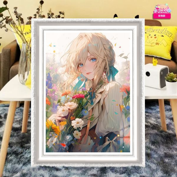 【預購】阿喵畫社>紫羅蘭永恆花園>繁花薇爾莉特裝飾掛畫 鬼滅之刃,炎柱,九柱,上弦,下弦,GK,玩具,模型,雕像,共鳴