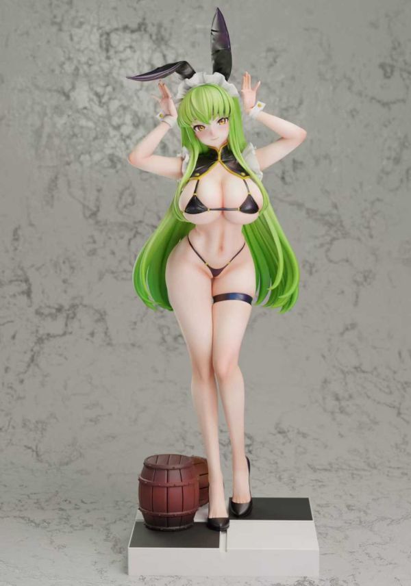 【預購】Green tea-Studio > Code Geass 反叛的魯路修 > 1/6 酒館兔女郎 C.C. Green tea,反叛的魯路修,C.C.,GK,玩具,收藏,擺件,模型,公仔,人偶,手辦,動漫