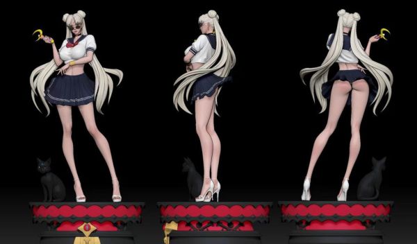 【預購】MU-Studio > 美少女戰士 > 暗黑水冰月 月野兔 (雙版本) 美少女戰士,月野兔,GK,玩具,收藏,擺件