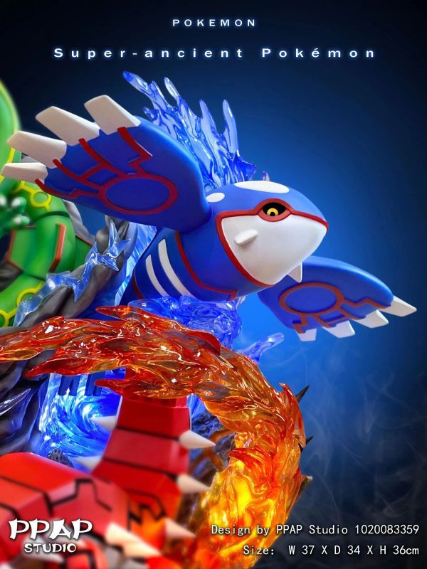 【售罄-代購/追加服務請洽客服】PPAP X 寶可夢 豐緣三神 海陸空(帶燈) 蓋歐卡 固拉多 烈空坐 寶可夢,神奇寶貝,豐緣三神,海陸空(帶燈),蓋歐卡,固拉多,烈空坐,PPAP,玩具,雕像,GK,擺飾,收藏