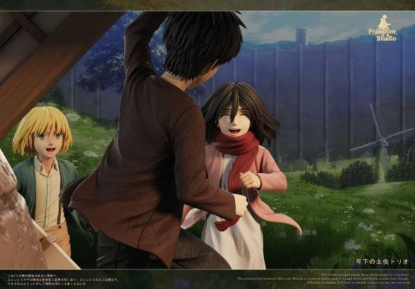 【代購】Freedom-Studio>進擊的巨人>奔向山丘上的那棵樹 童年三人組 進擊的巨人,奔向山丘上的那棵樹,童年三人組,FreedomStudio,GK,玩具,模型,雕像,共鳴