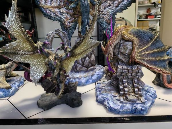 【已售罄，如欲追加請私訊客服@toykokoro】Dragon Frontier>魔物獵人>CG場景 天廻龍 & 千刃龍 & 冰牙龍 魔物獵人,天廻龍,千刃龍,冰牙龍,GK,玩具,模型,雕像,擺飾,收藏,共鳴