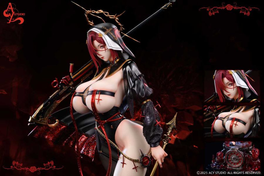【預購】ACY-Studio > 原創 > 1/4 教廷系列 戰鬥修女 戰鬥修女,ACY,女雕,GK,玩具,模型,雕像