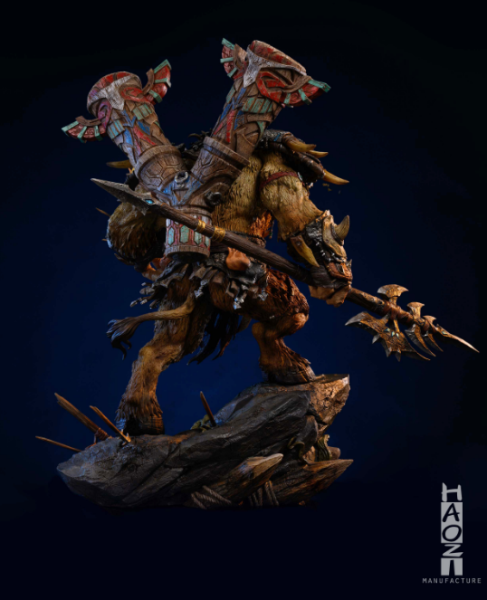 【預購】HAOZI工作室 X 魔獸世界 塗裝成品 凱恩雕像 凱恩雕像,魔獸世界,塗裝成品,HAOZI工作室,GK,玩具,雕像,擺件,收藏
