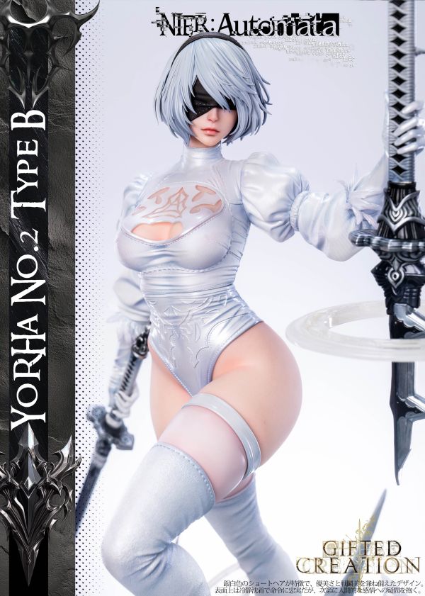 【預購】Gifted Creation > 尼爾自動人形&劍星 > 1/4 2B&伊芙的換裝時間 (多版本) 尼爾自動人形,劍星,2B,伊芙,GK,玩具,模型,雕像,共鳴