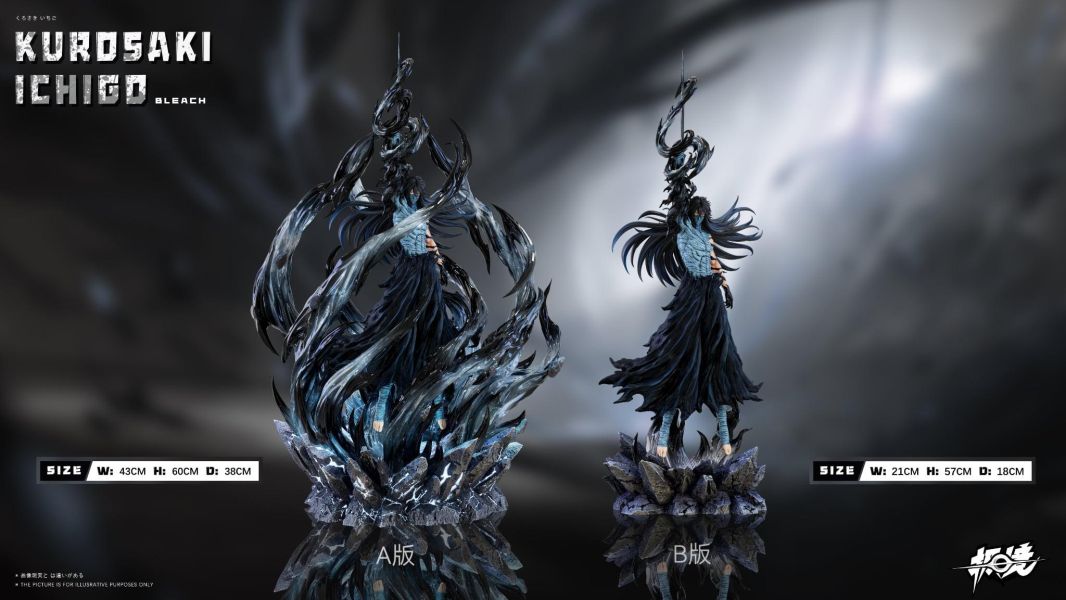 【預購】極境工作室 > BLEACH死神 > 1/6 收藏級雕像系列 無月 黑崎一護 (雙版本) 極境工作室, BLEACH死神,黑崎一護,GK,玩具,收藏,擺件,模型,公仔,人偶,手辦,動漫