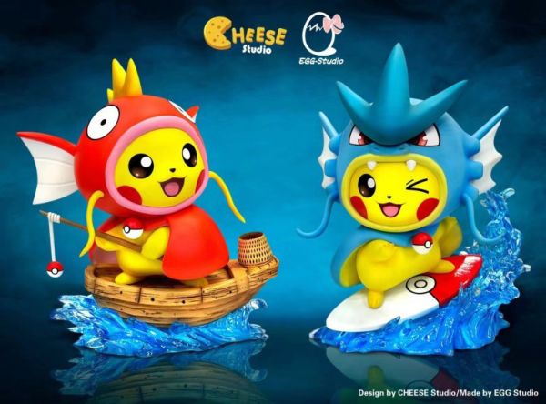 【已售罄，如欲追加請私訊客服@toykokoro】CEGG阿蛋小作坊 ＆ CHEESE奶酪工作室>寶可夢>鯉魚王變皮 & 暴鯉龍變皮 皮卡丘 
