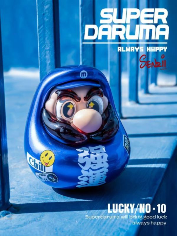 【預購】SENZII千紙 ＆ 超級達摩SuperDaruma>任天堂>超級瑪利歐 強運版 怪博士與機器娃娃,阿拉蕾,GK,玩具,模型,雕像,擺飾,收藏,共鳴